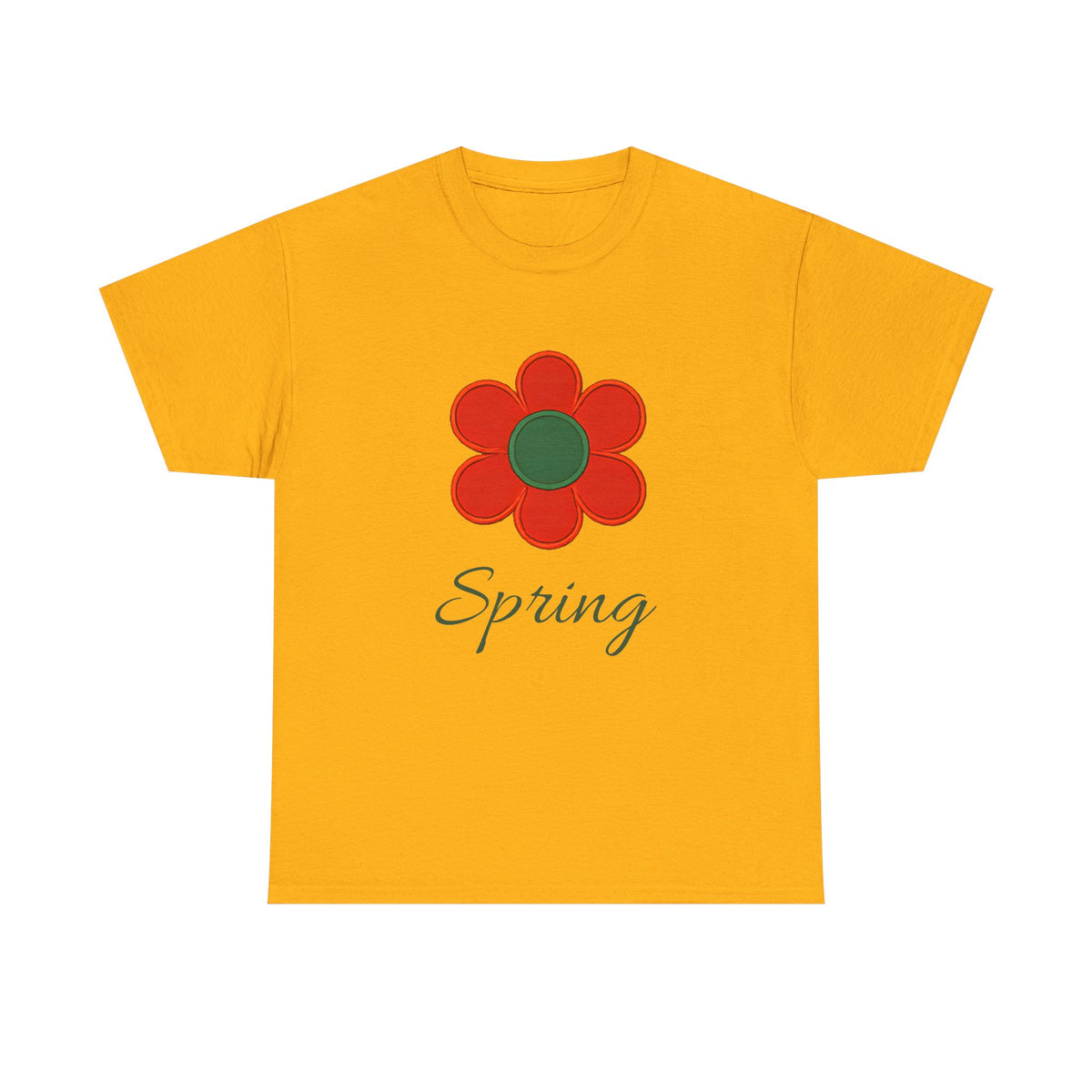 Red Floral Spring T-Shirt
