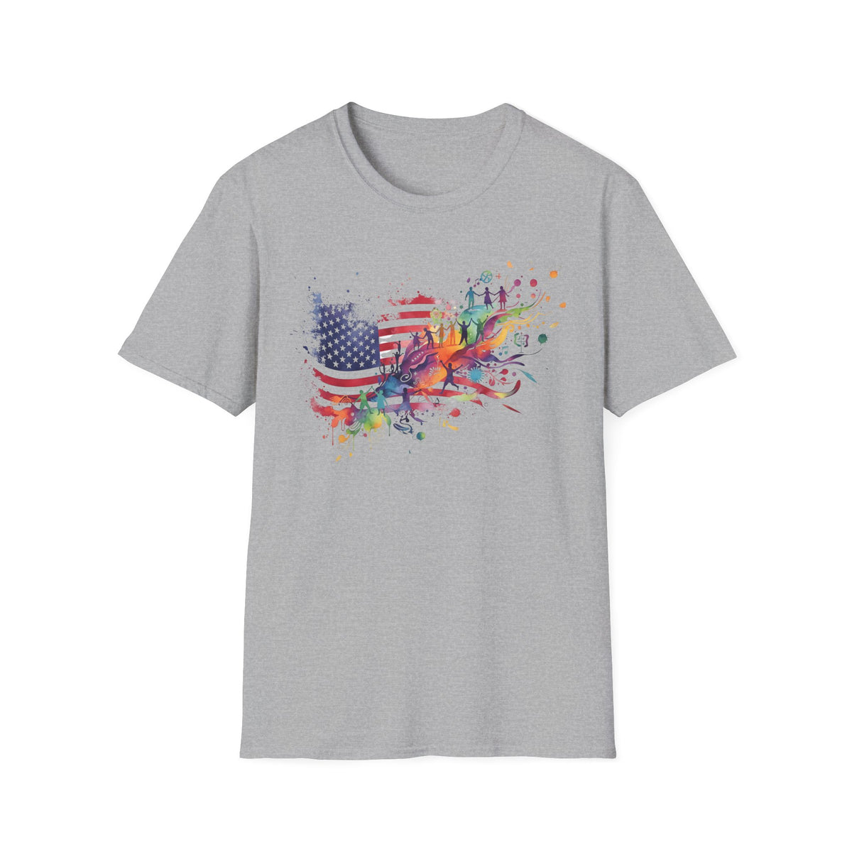 American Flag Watercolor T-Shirt | USA 250