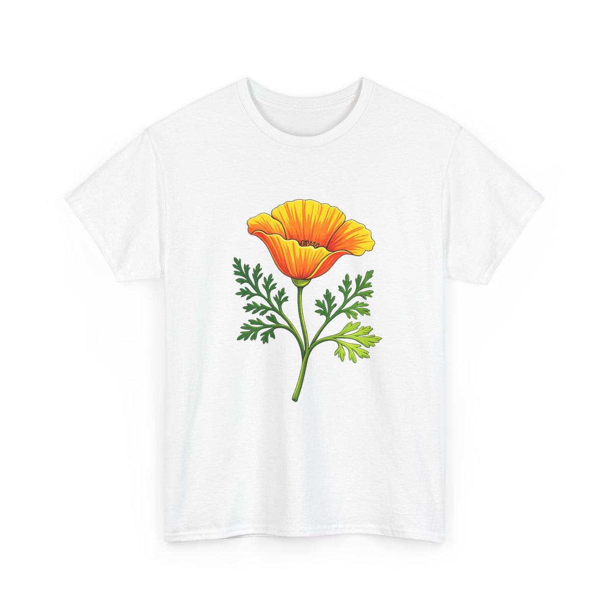 California Poppy T-Shirt | CA State Flower Botanical Tee