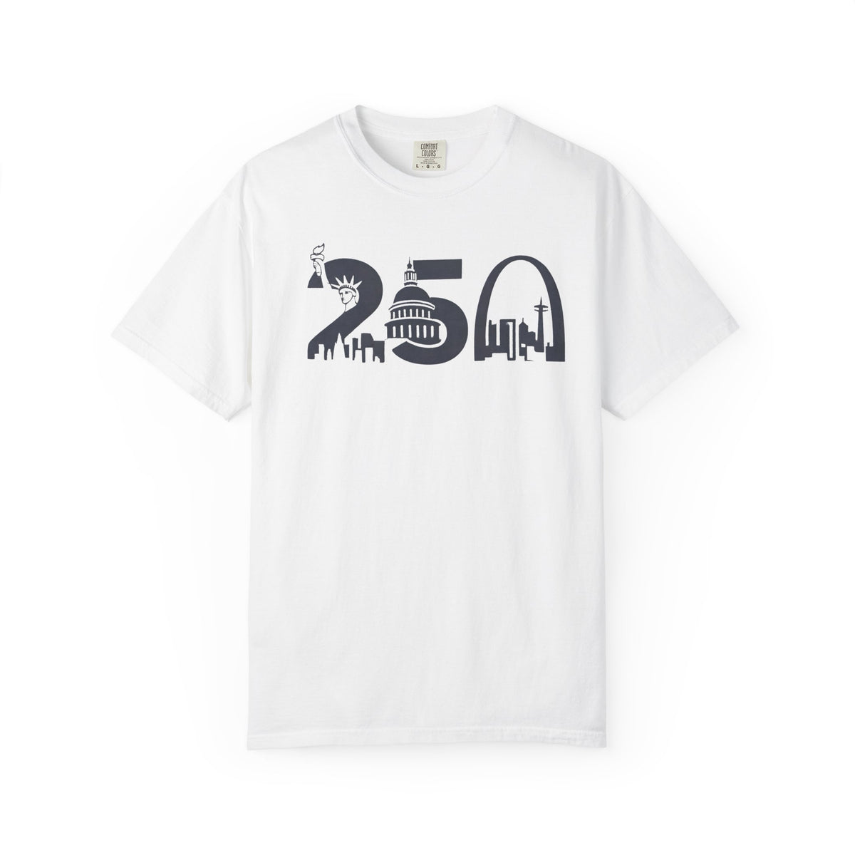 USA 250th Anniversary - Skyline Liberty Design T-Shirt