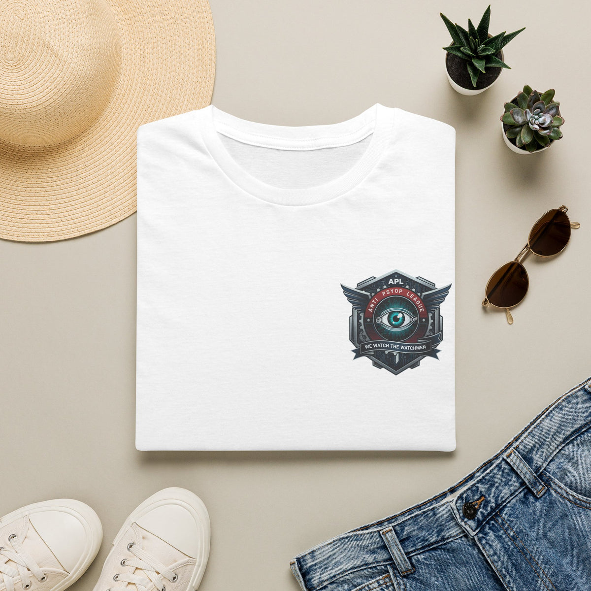 Eye Emblem Anti Pysop  T-Shirt