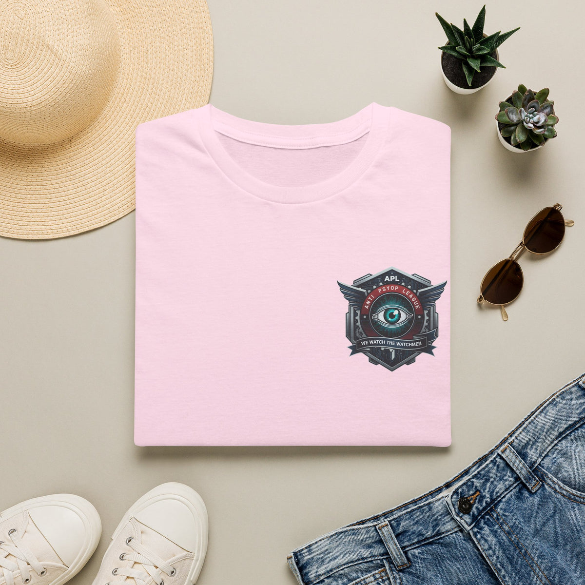 Eye Emblem Anti Pysop  T-Shirt