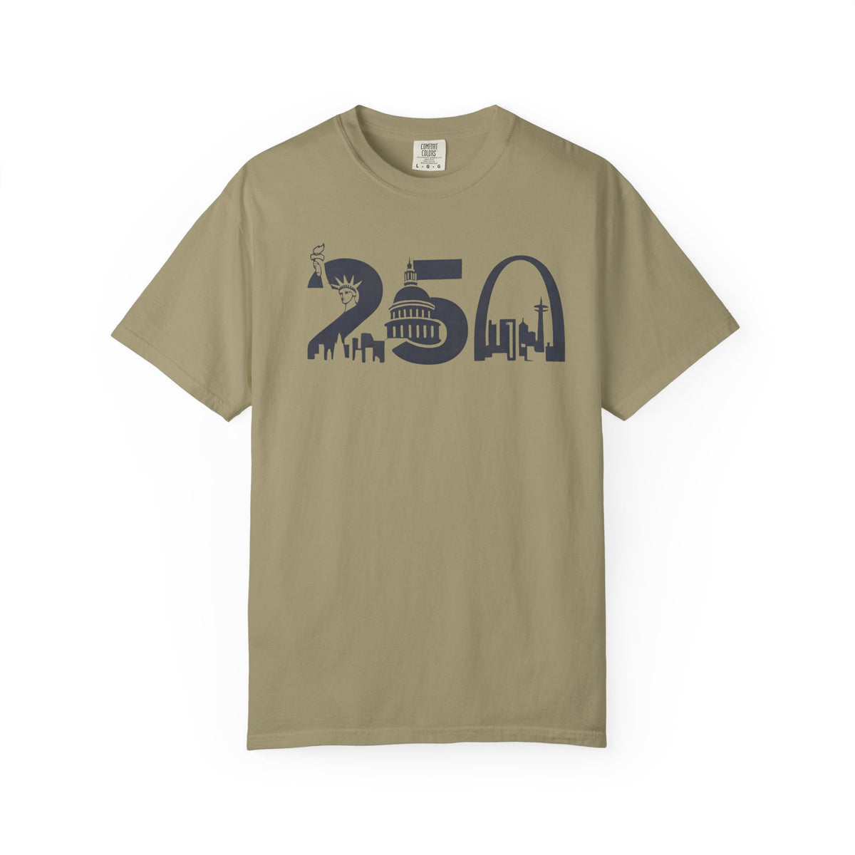 USA 250th Anniversary - Skyline Liberty Design T-Shirt