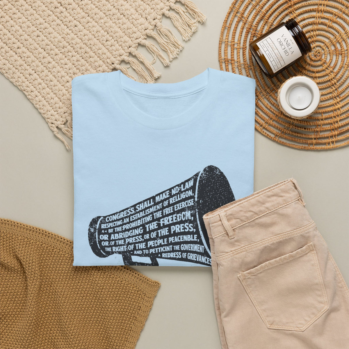 Free Speech Absolutist T-Shirt — Vintage Megaphone Graphic Tee