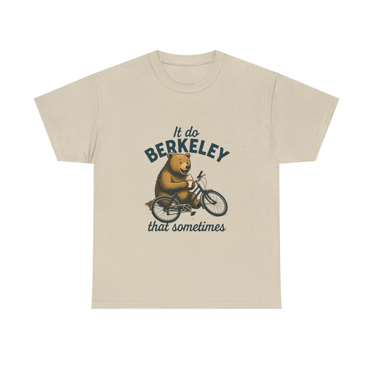 Berkeley Bear Bike Tee — "It do Berkeley that sometimes" Casual Graphic T-Shirt