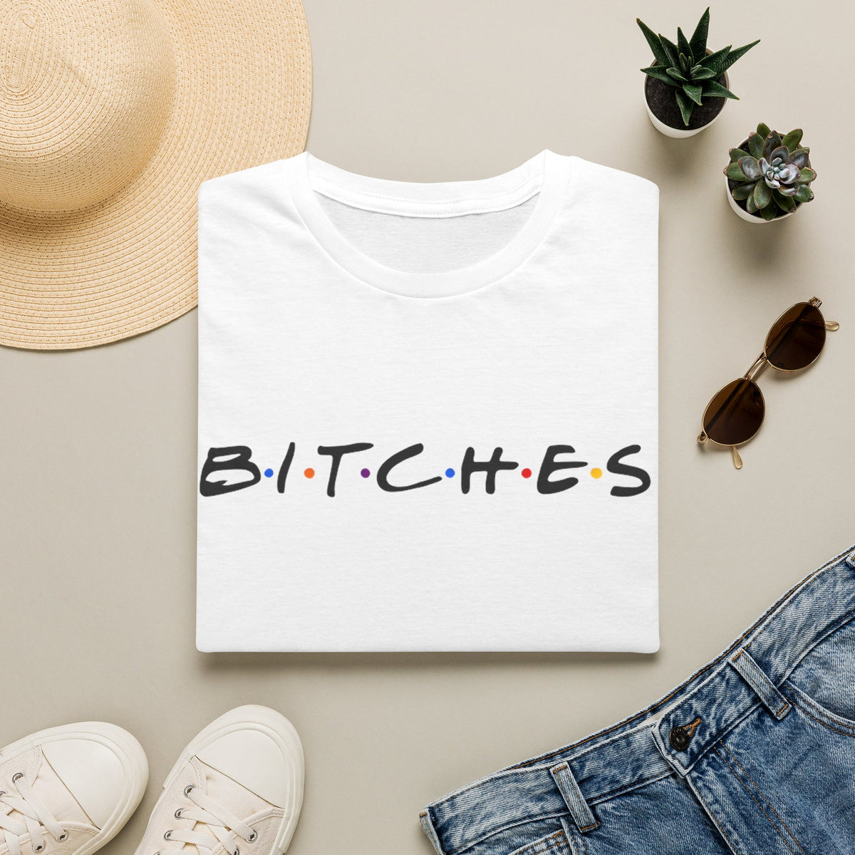 Bold Retro Sitcom Logo Tee
