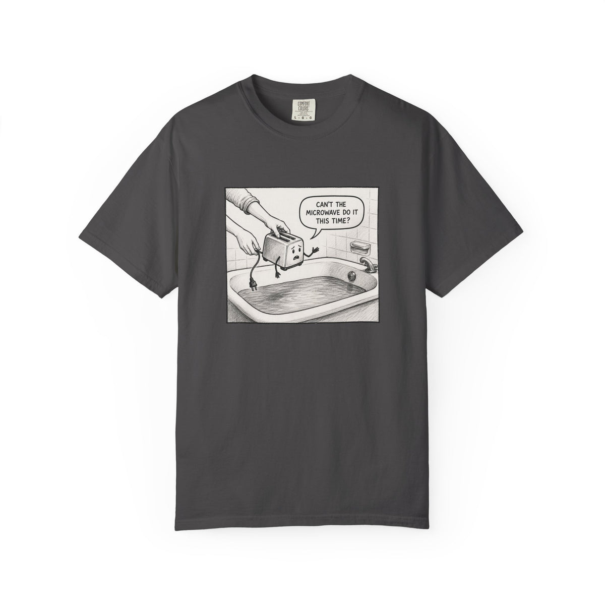 Toaster Bathtub Sarcastic Comic Shirt