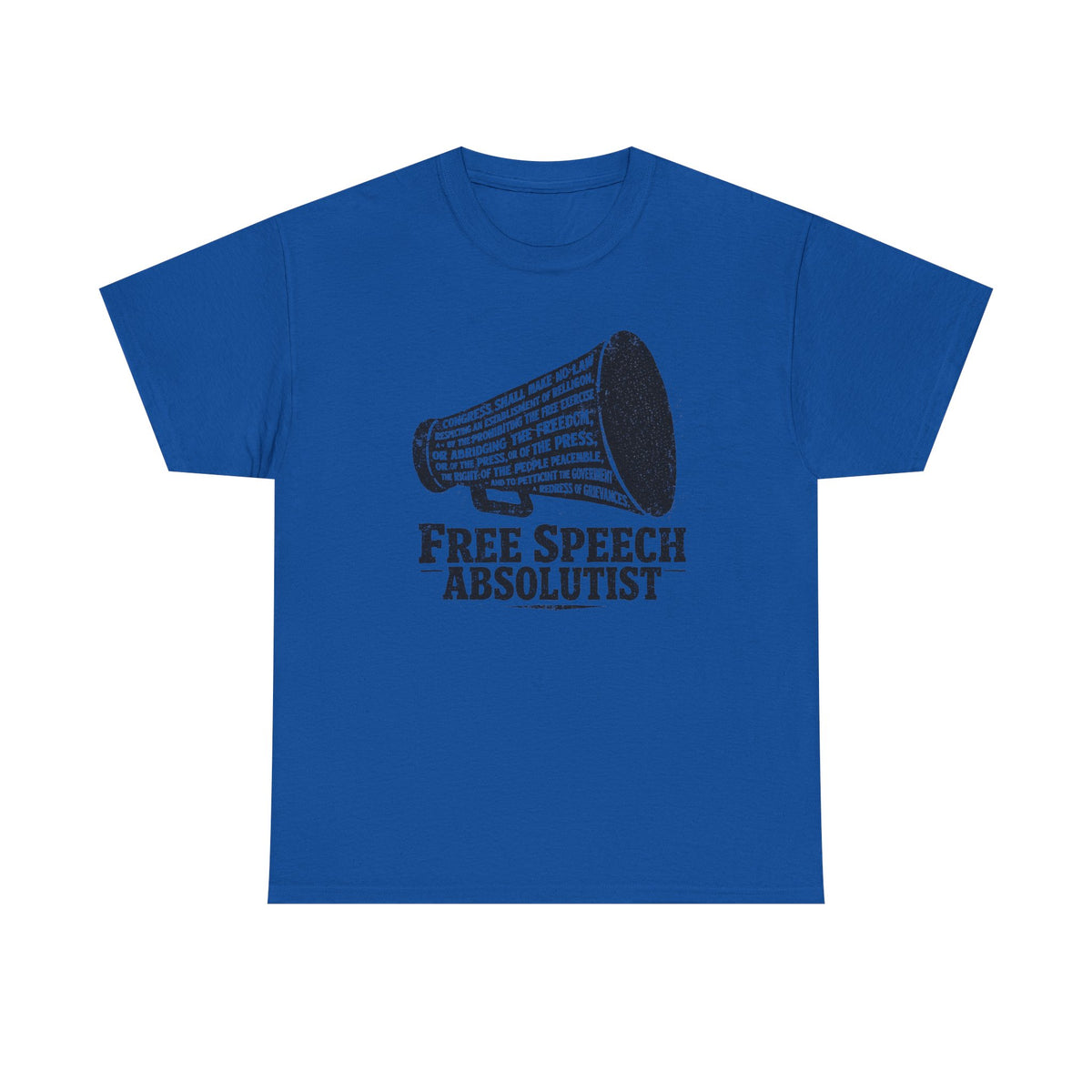 Free Speech Absolutist T-Shirt — Vintage Megaphone Graphic Tee