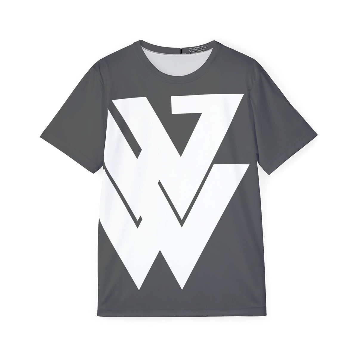 Men's Athletic Jersey with Bold White Geometric Logo