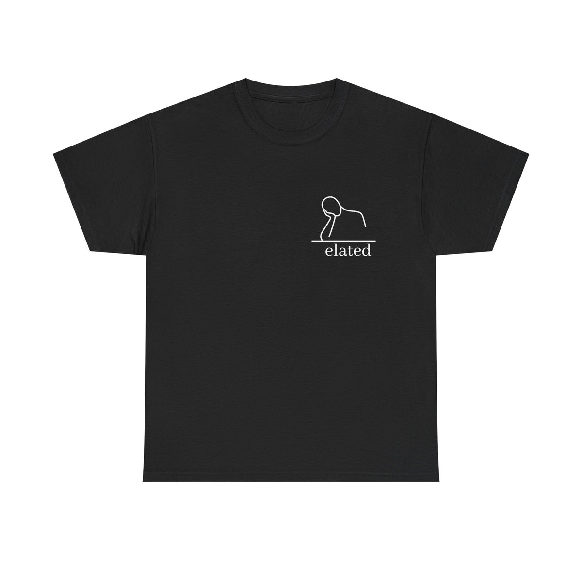 Ironic Elated Minimalist Graphic Tee