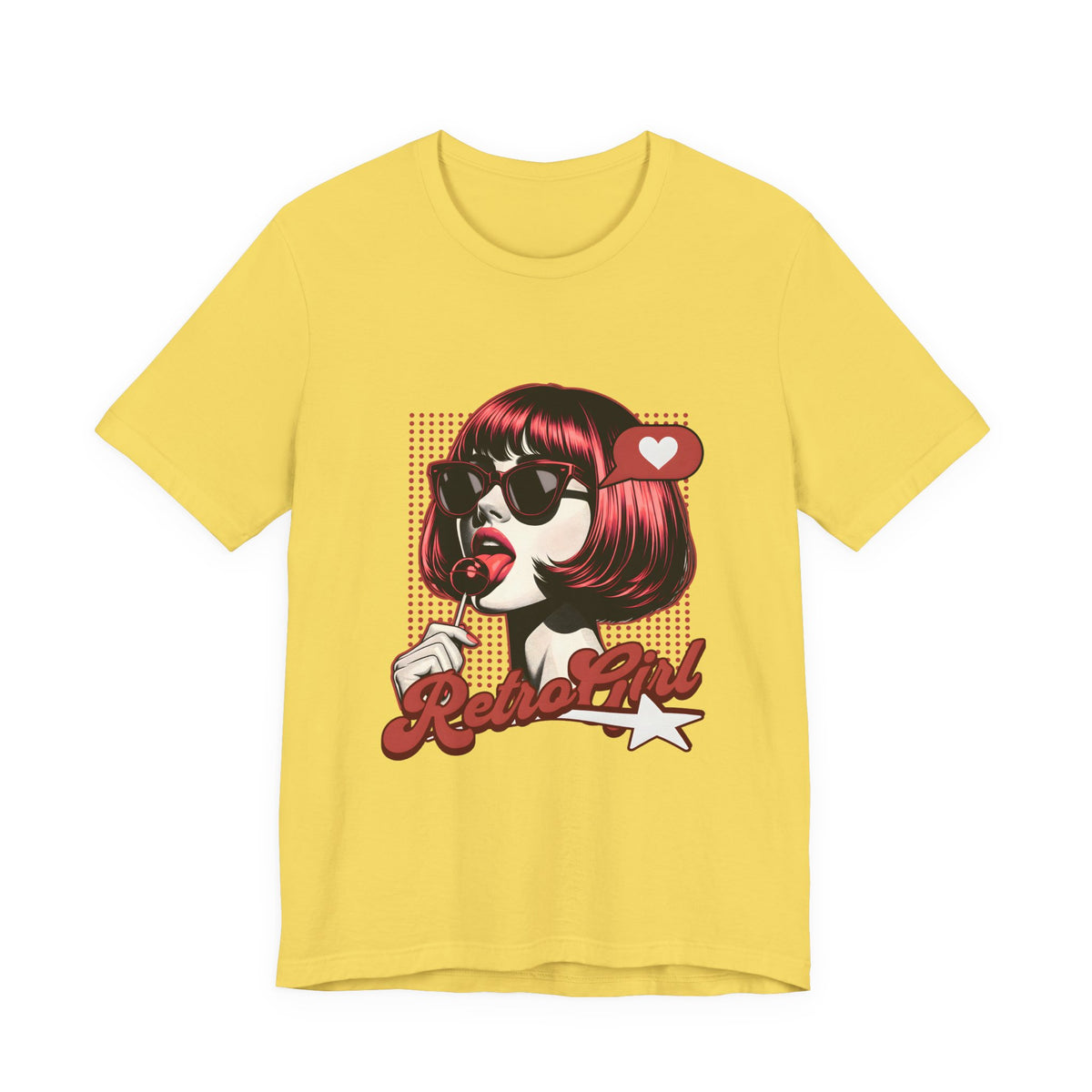 Retro Girl Illustration T-Shirt