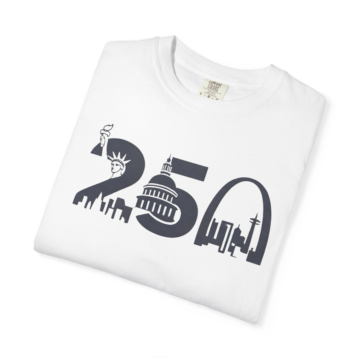 USA 250th Anniversary - Skyline Liberty Design T-Shirt