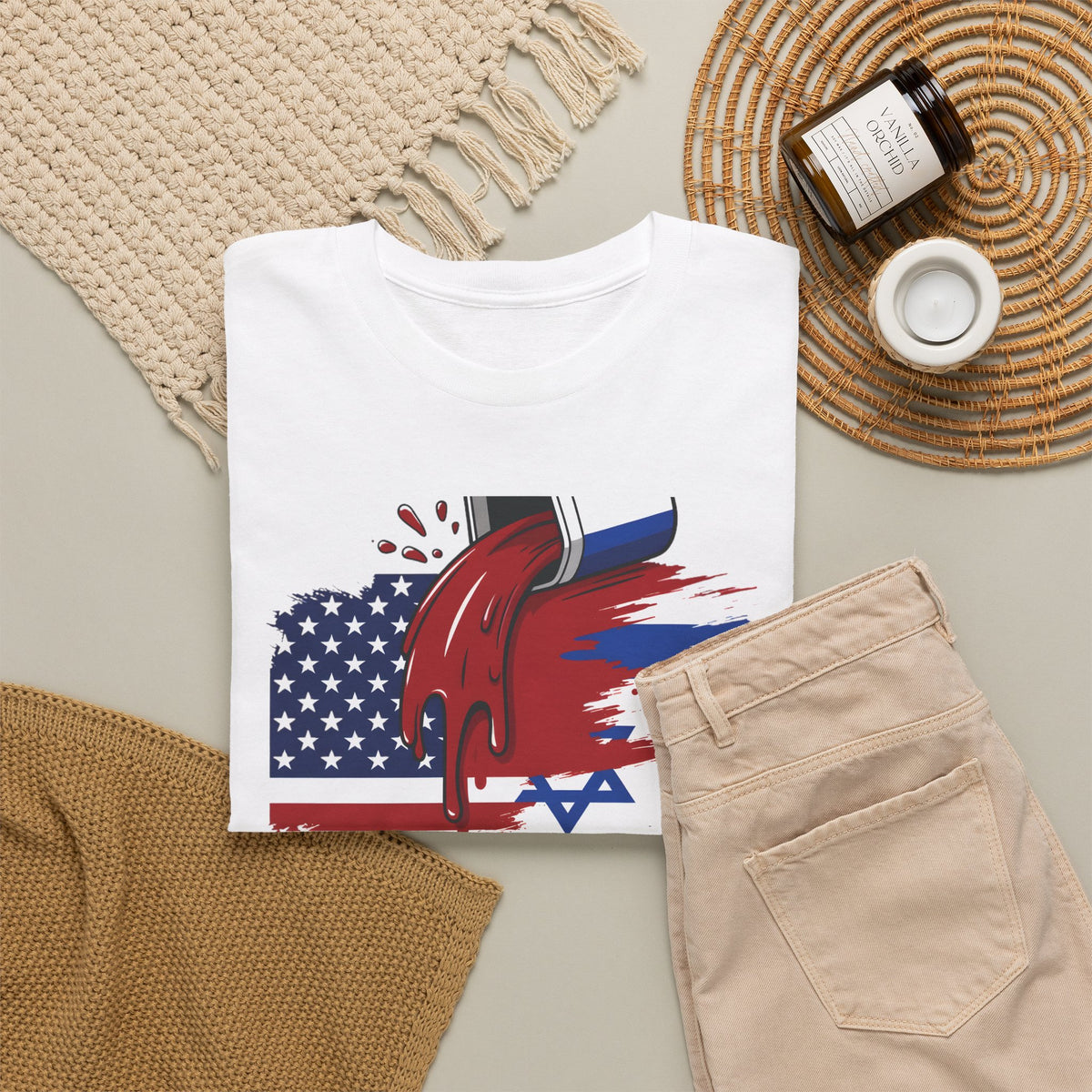 USA & Israel Flag T-Shirt