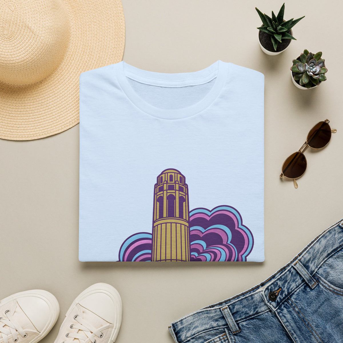 Art Deco Coit Tower T-Shirt | San Francisco Landmark Architect