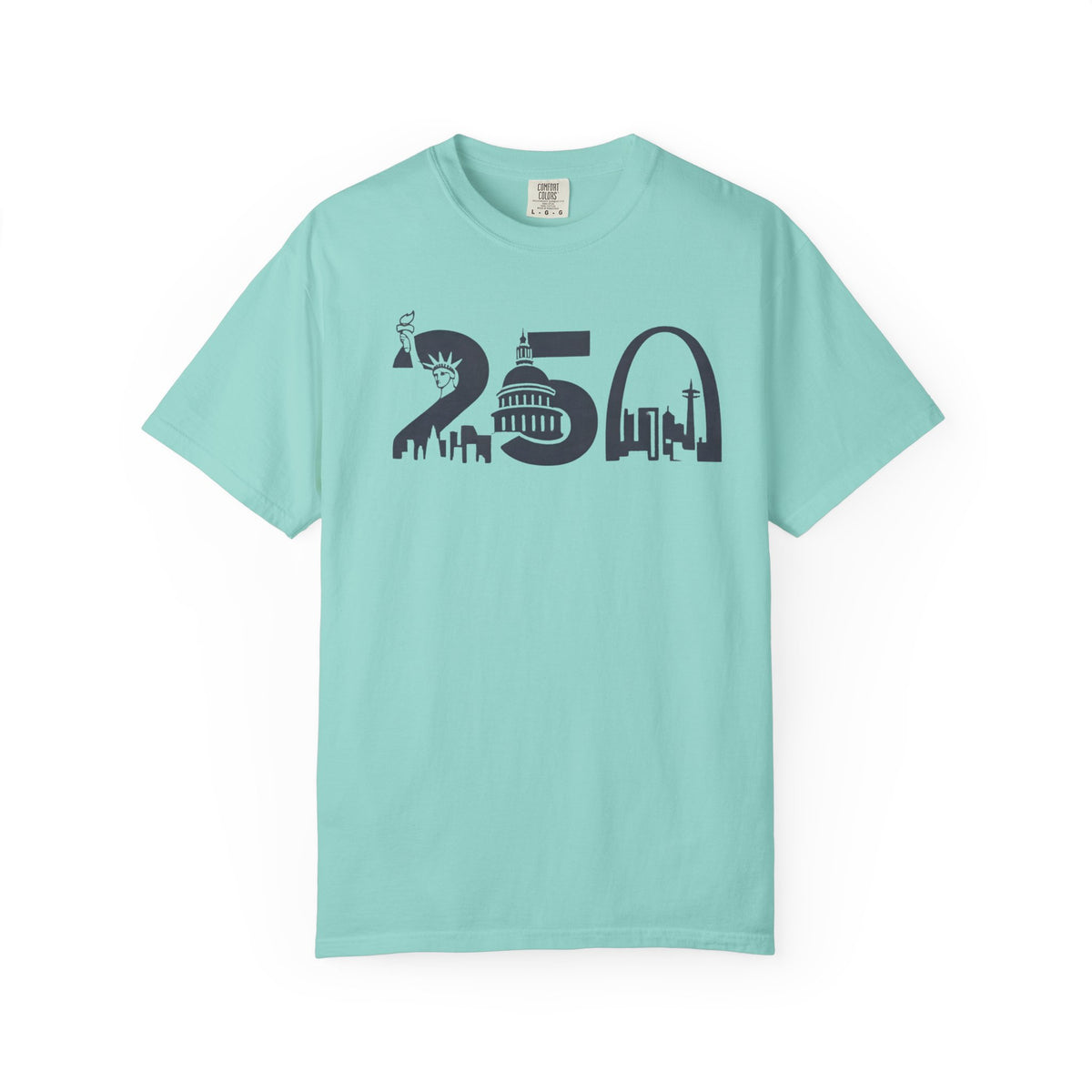 USA 250th Anniversary - Skyline Liberty Design T-Shirt