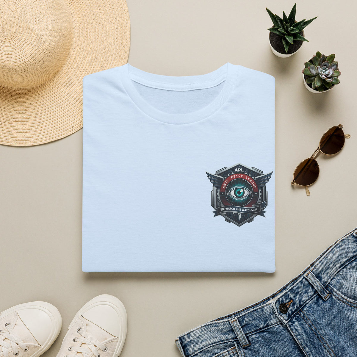 Eye Emblem Anti Pysop  T-Shirt