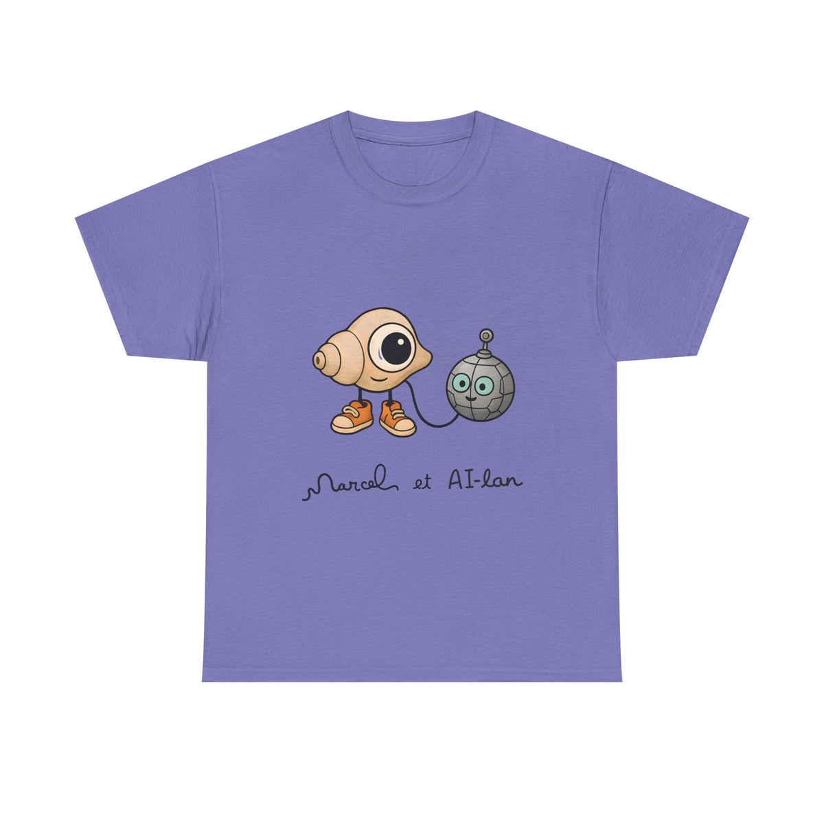 Marcel and Pet Alan |  Robot Dadaism T-Shirt