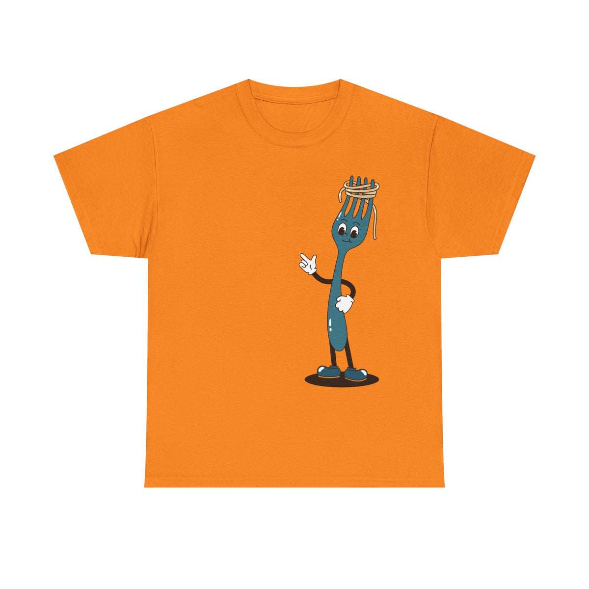 Quirky Fork Cartoon T-Shirt