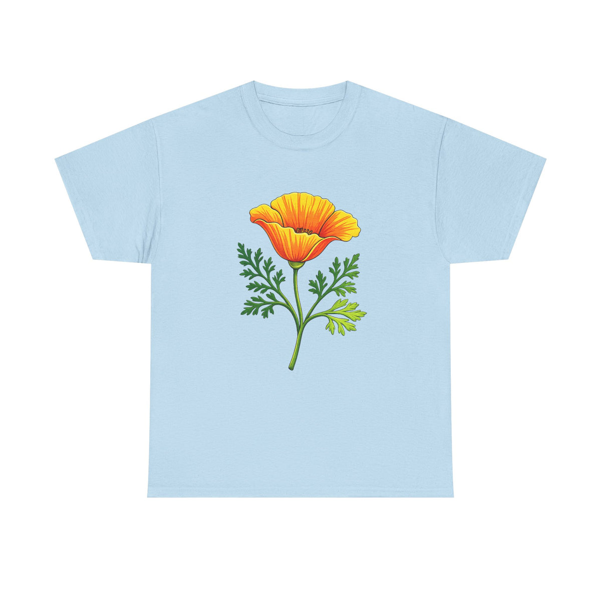 California Poppy T-Shirt | CA State Flower Botanical Tee