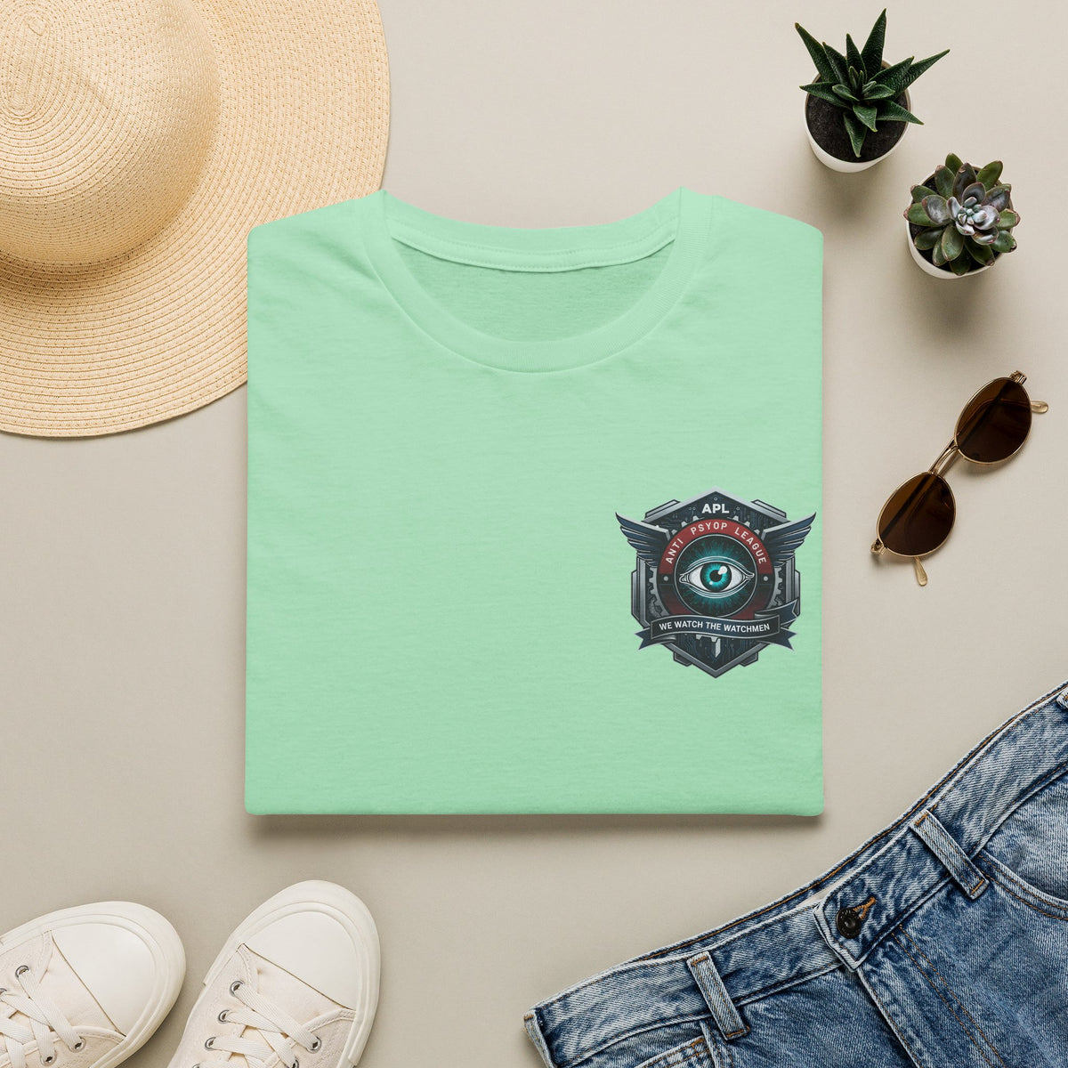 Eye Emblem Anti Pysop  T-Shirt