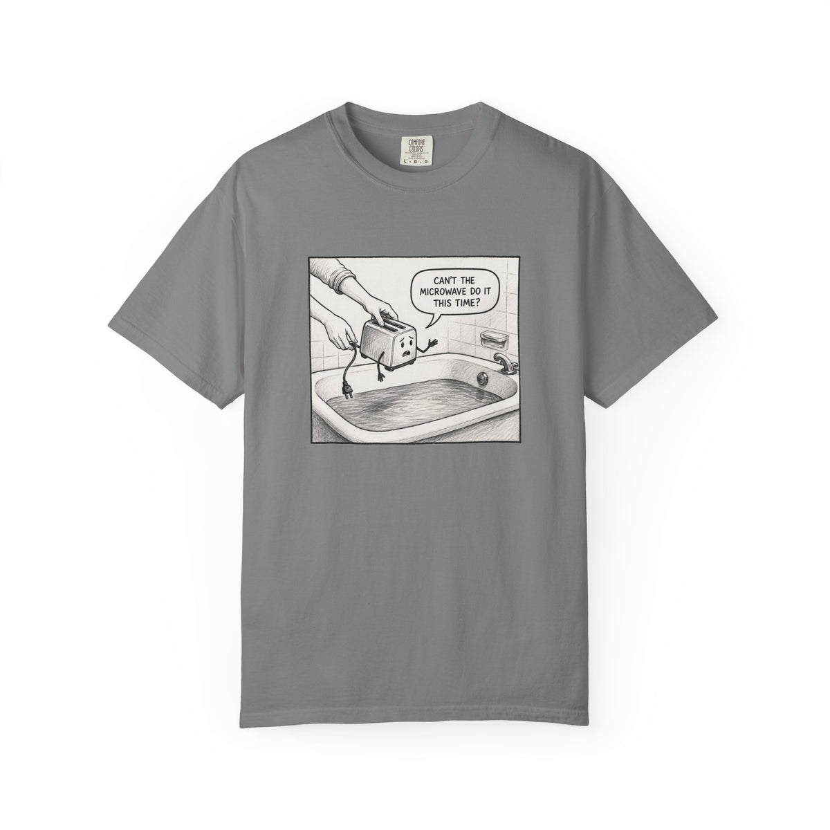 Toaster Bathtub Sarcastic Comic Shirt