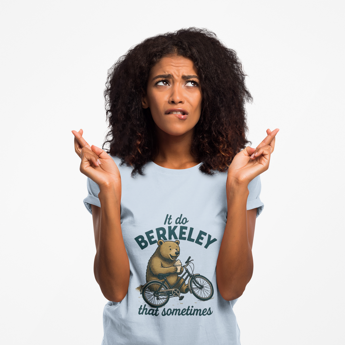Berkeley Bear Bike Tee — "It do Berkeley that sometimes" Casual Graphic T-Shirt