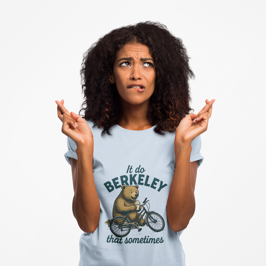 Berkeley Bear Bike Tee — "It do Berkeley that sometimes" Casual Graphic T-Shirt