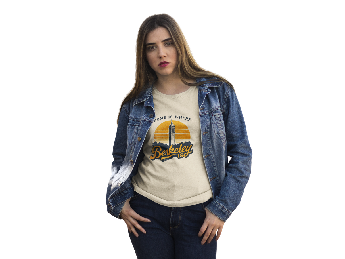 Berkeley Is Tee — 'Home Is Where' Campanile Retro Sunset T-Shirt
