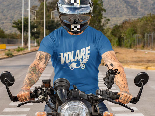 Volare Scooter T‑Shirt — Vintage Vespa Ride Graphic Tee