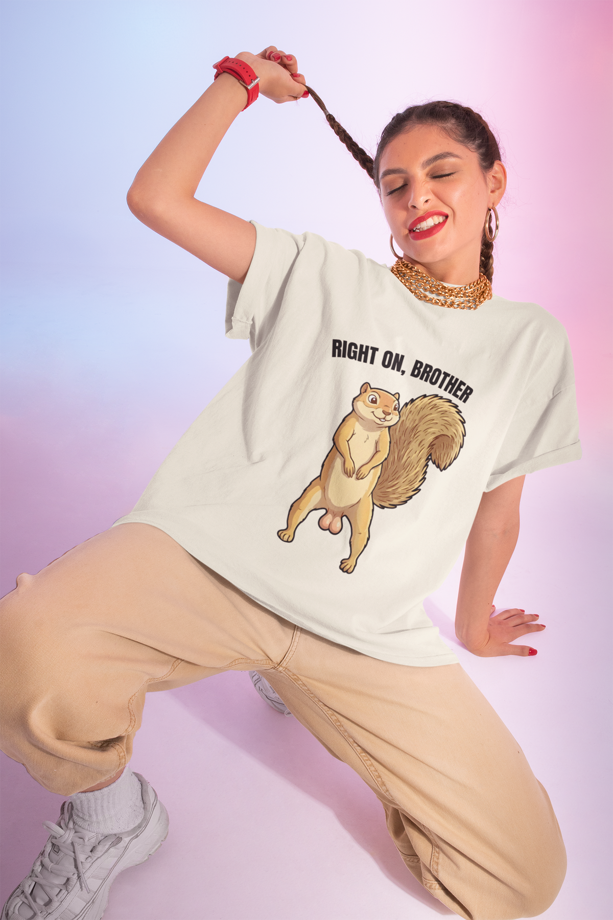 Right On Brother Squirrel T-Shirt