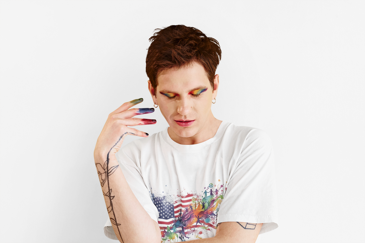 American Flag Watercolor T-Shirt | USA 250
