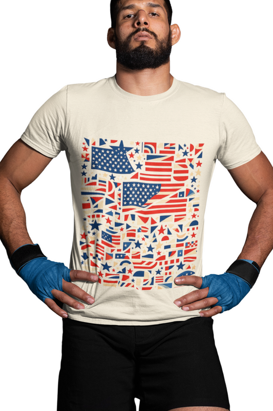 American Flag Mosaic T-Shirt