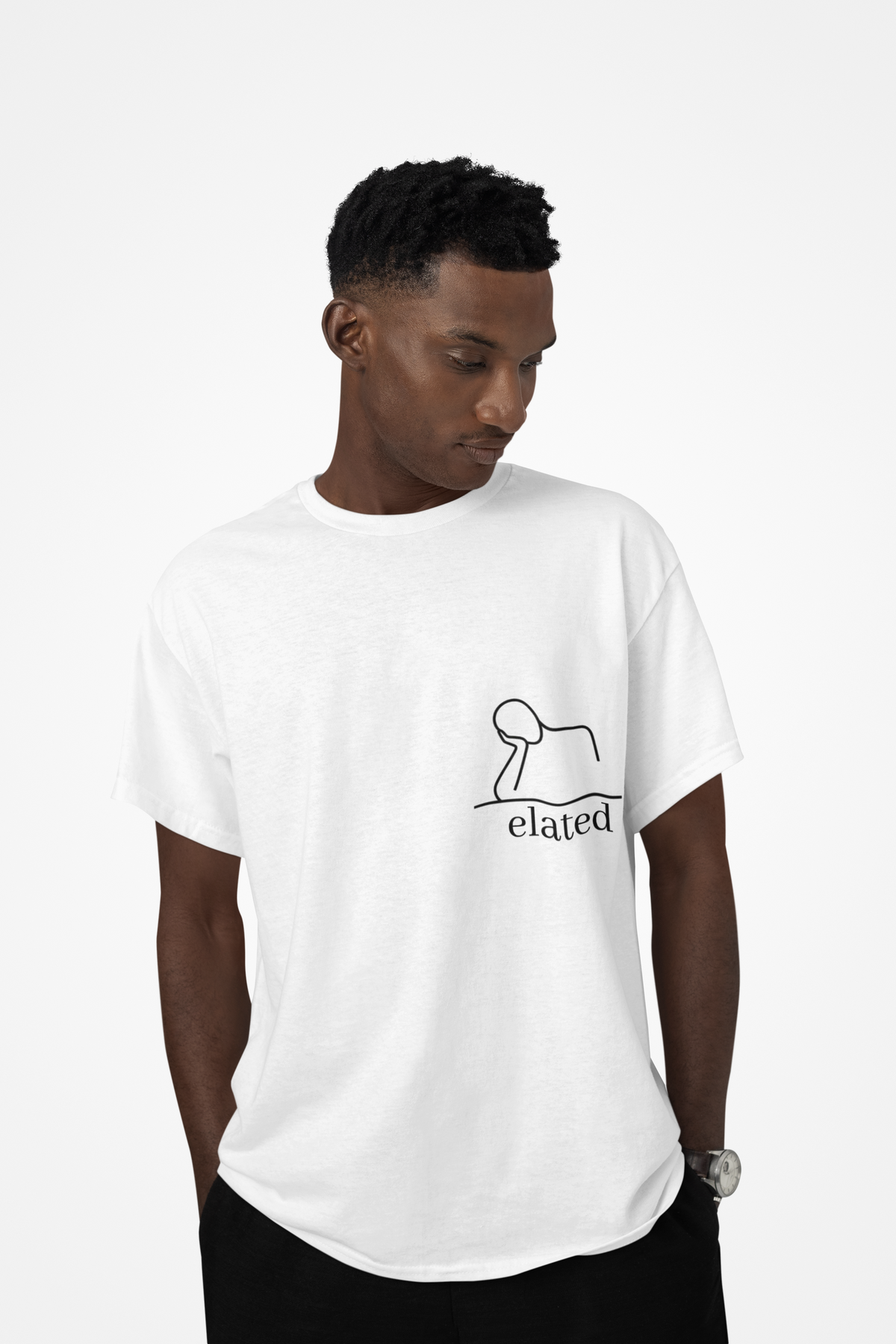 Ironic Elated Minimalist Graphic Tee