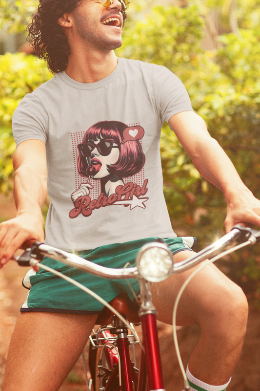 Retro Girl Illustration T-Shirt