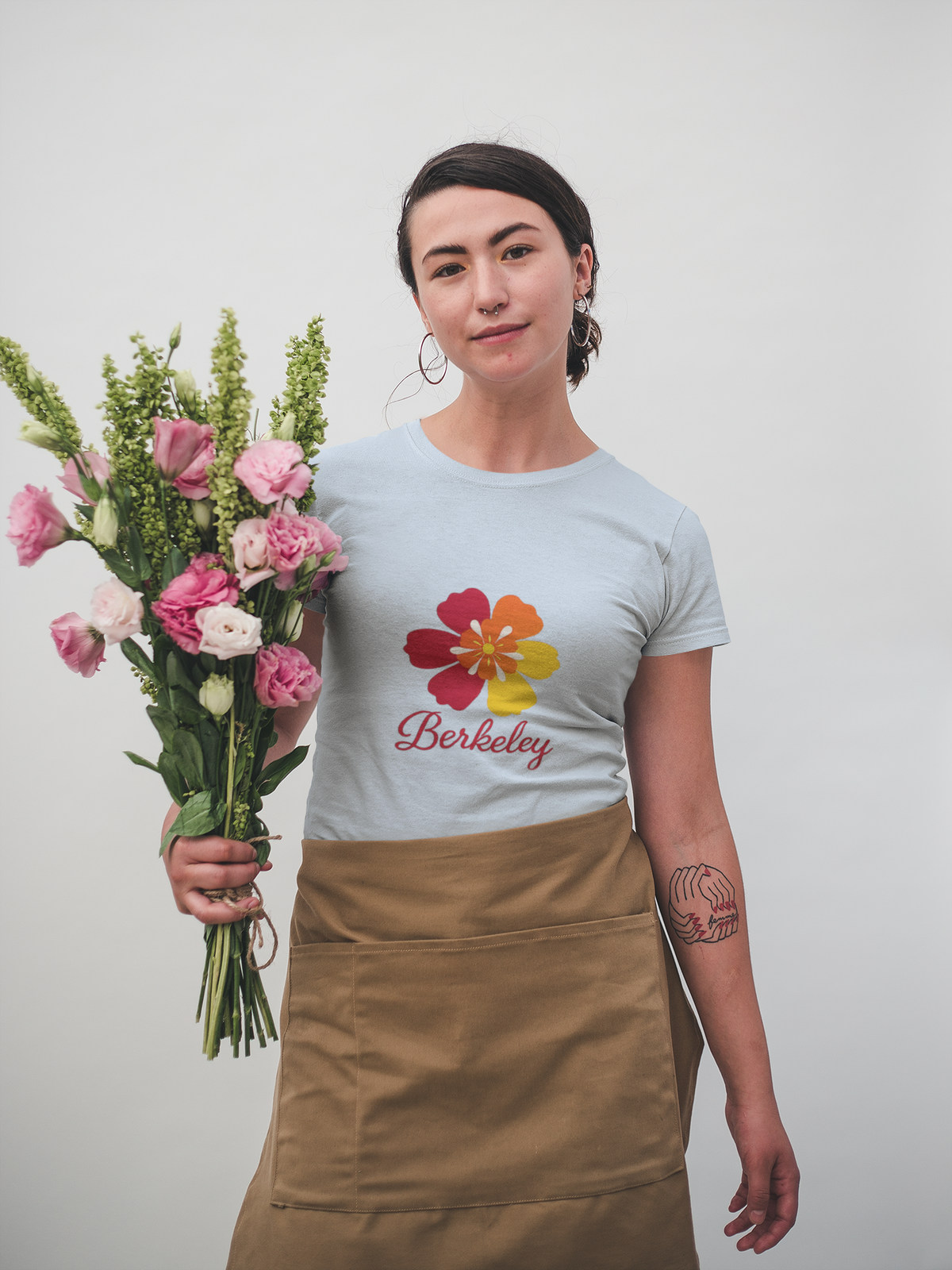 Berkeley Retro Spring Floral Script Tee