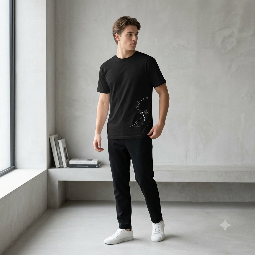 Minimalist Anime Graphic Tee