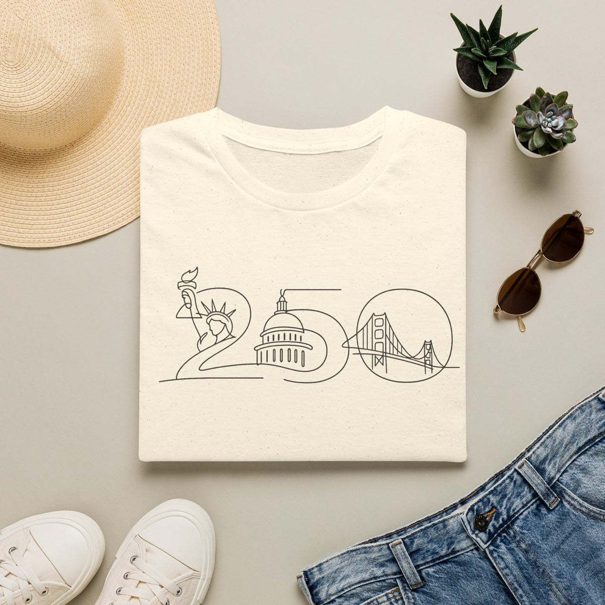 America 250th Anniversary Washington T-Shirt