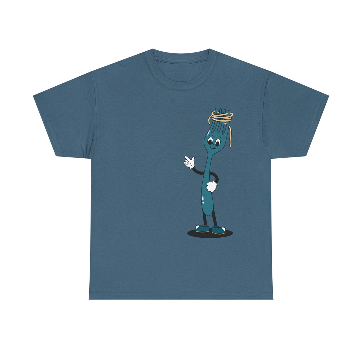 Quirky Fork Cartoon T-Shirt