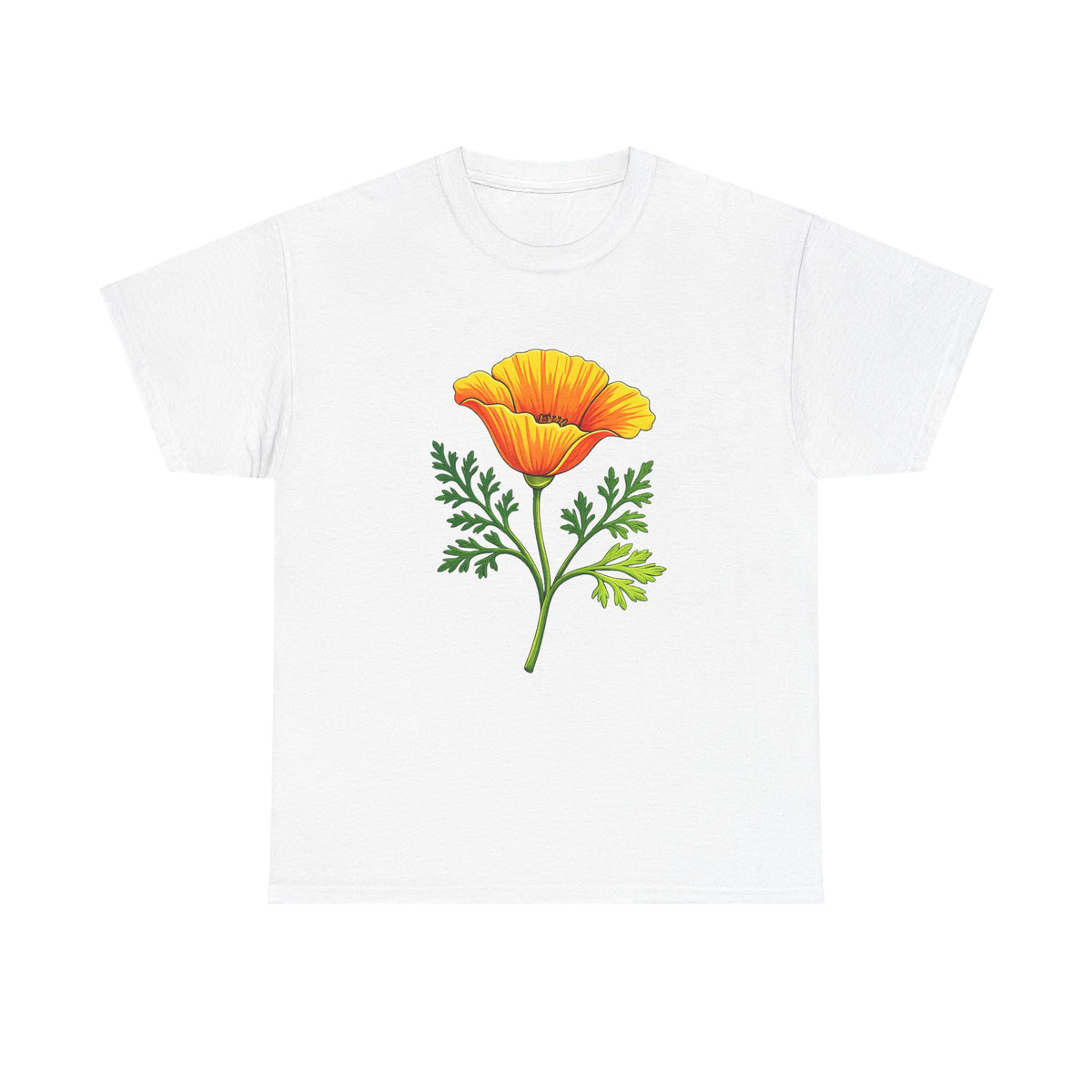 California Poppy T-Shirt | CA State Flower Botanical Tee