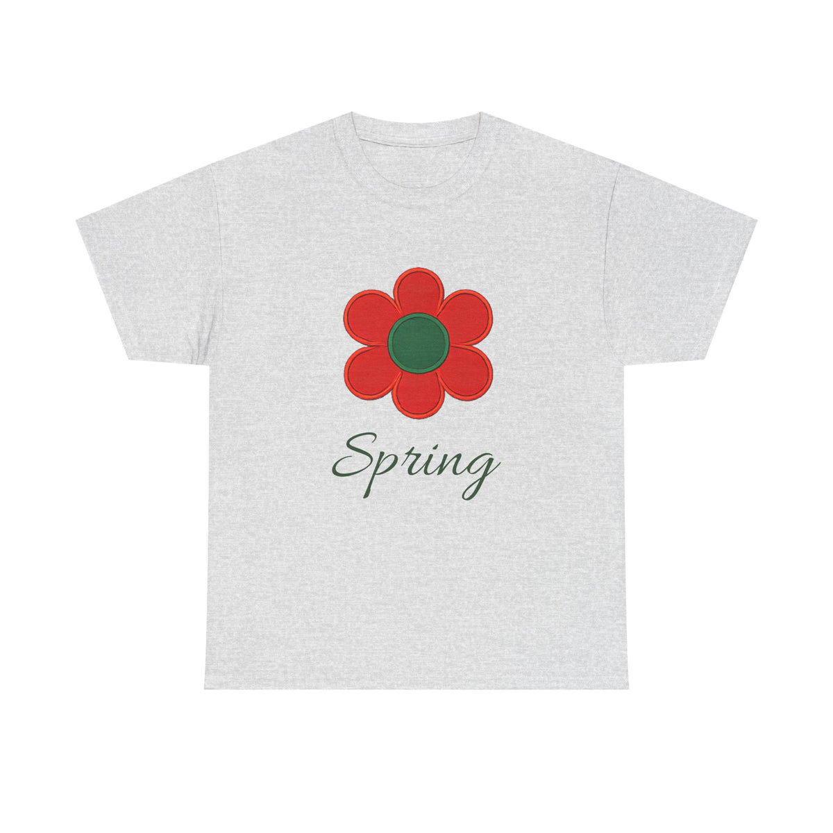 Red Floral Spring T-Shirt