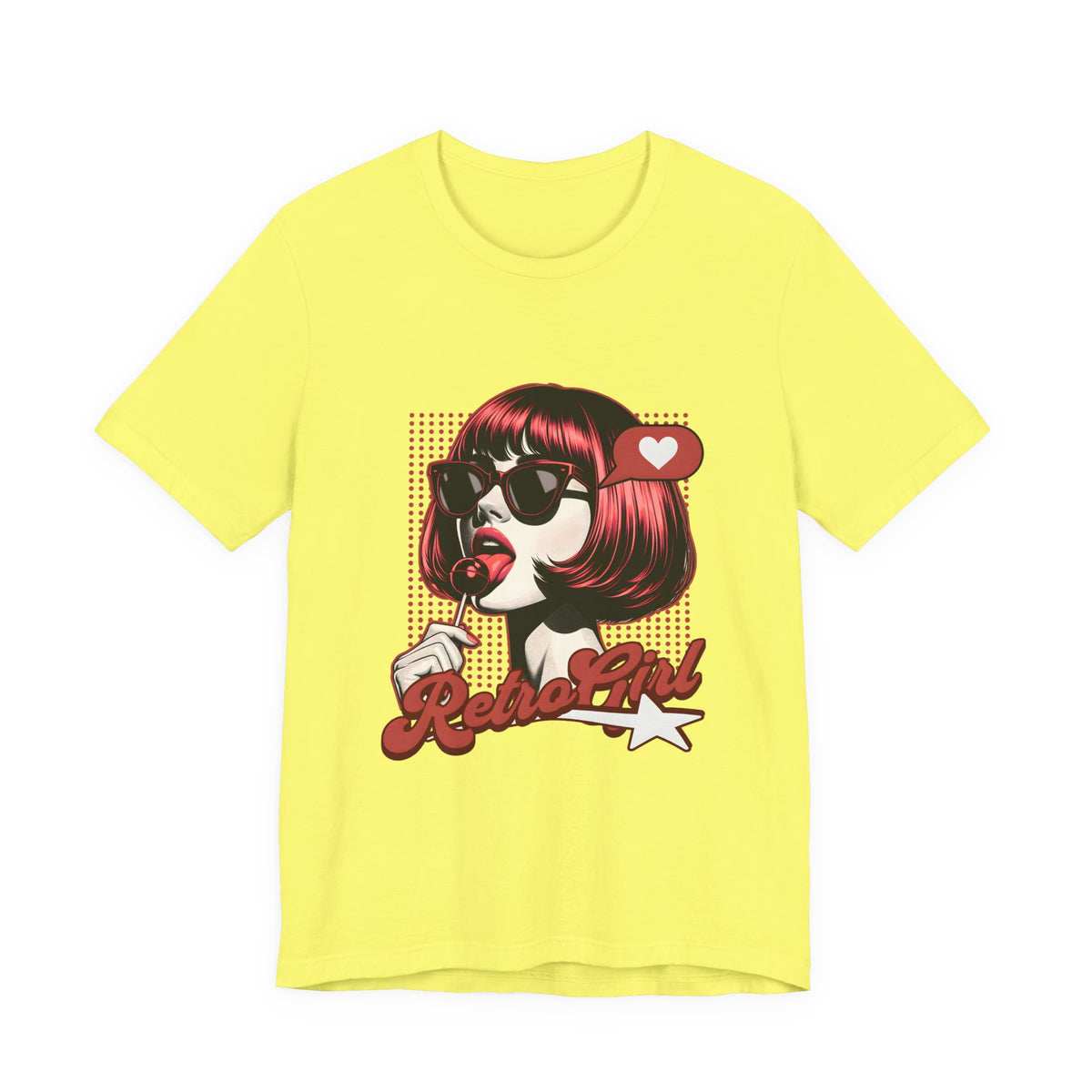 Retro Girl Illustration T-Shirt