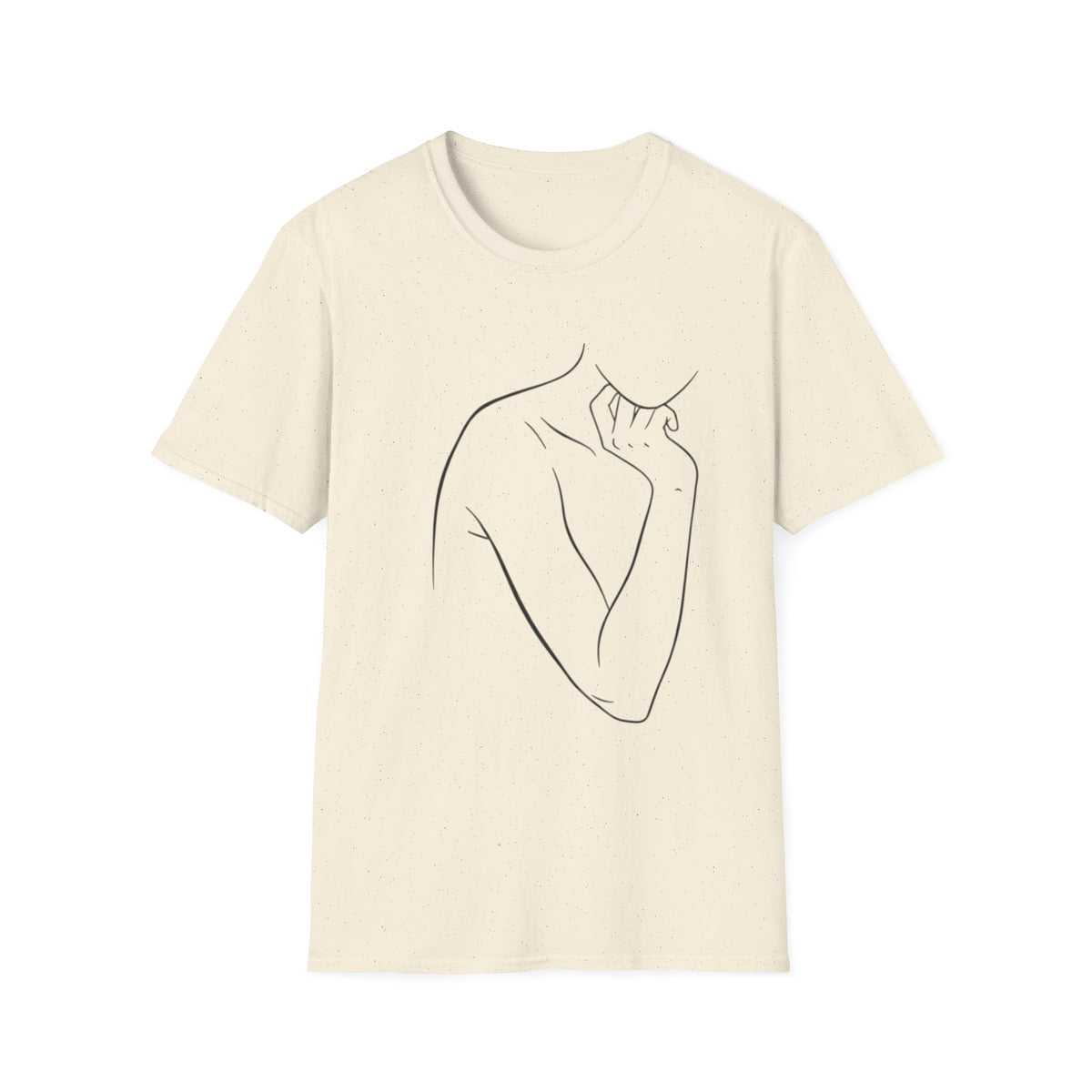 Minimal Line Art Female Silhouette T-Shirt