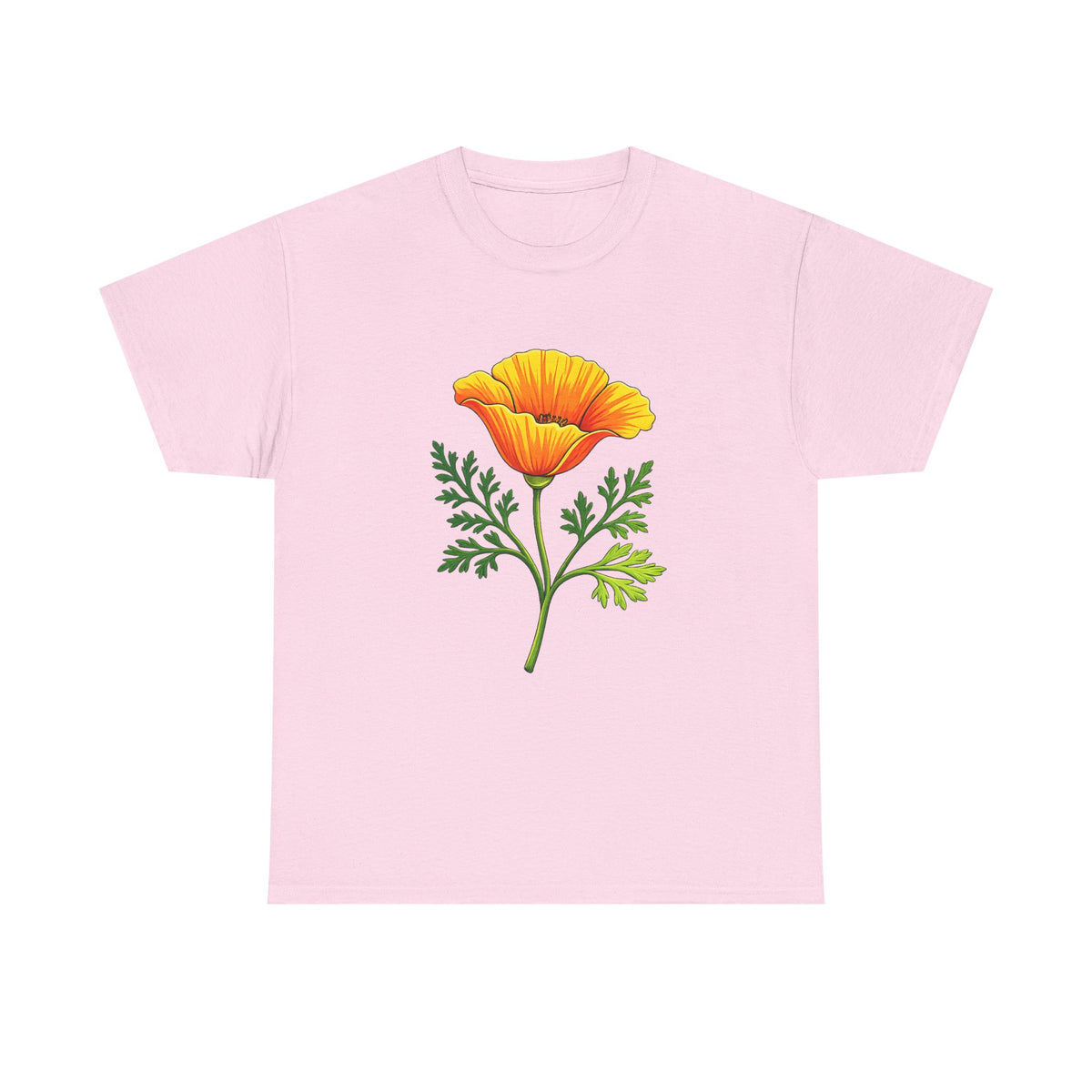 California Poppy T-Shirt | CA State Flower Botanical Tee