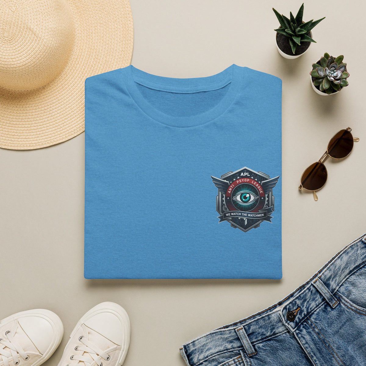 Eye Emblem Anti Pysop  T-Shirt
