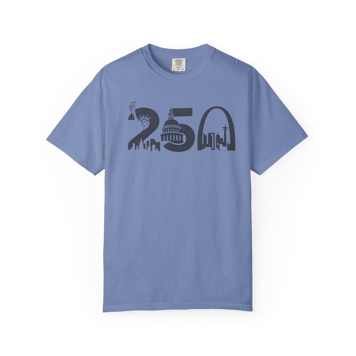 USA 250th Anniversary - Skyline Liberty Design T-Shirt