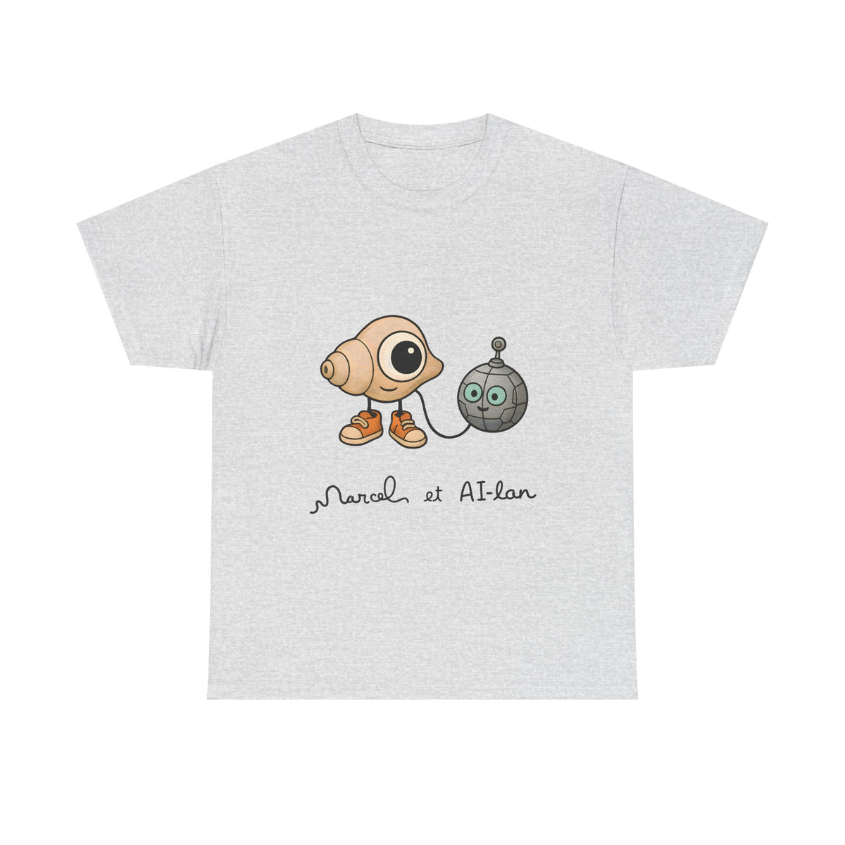 Marcel and Pet Alan |  Robot Dadaism T-Shirt