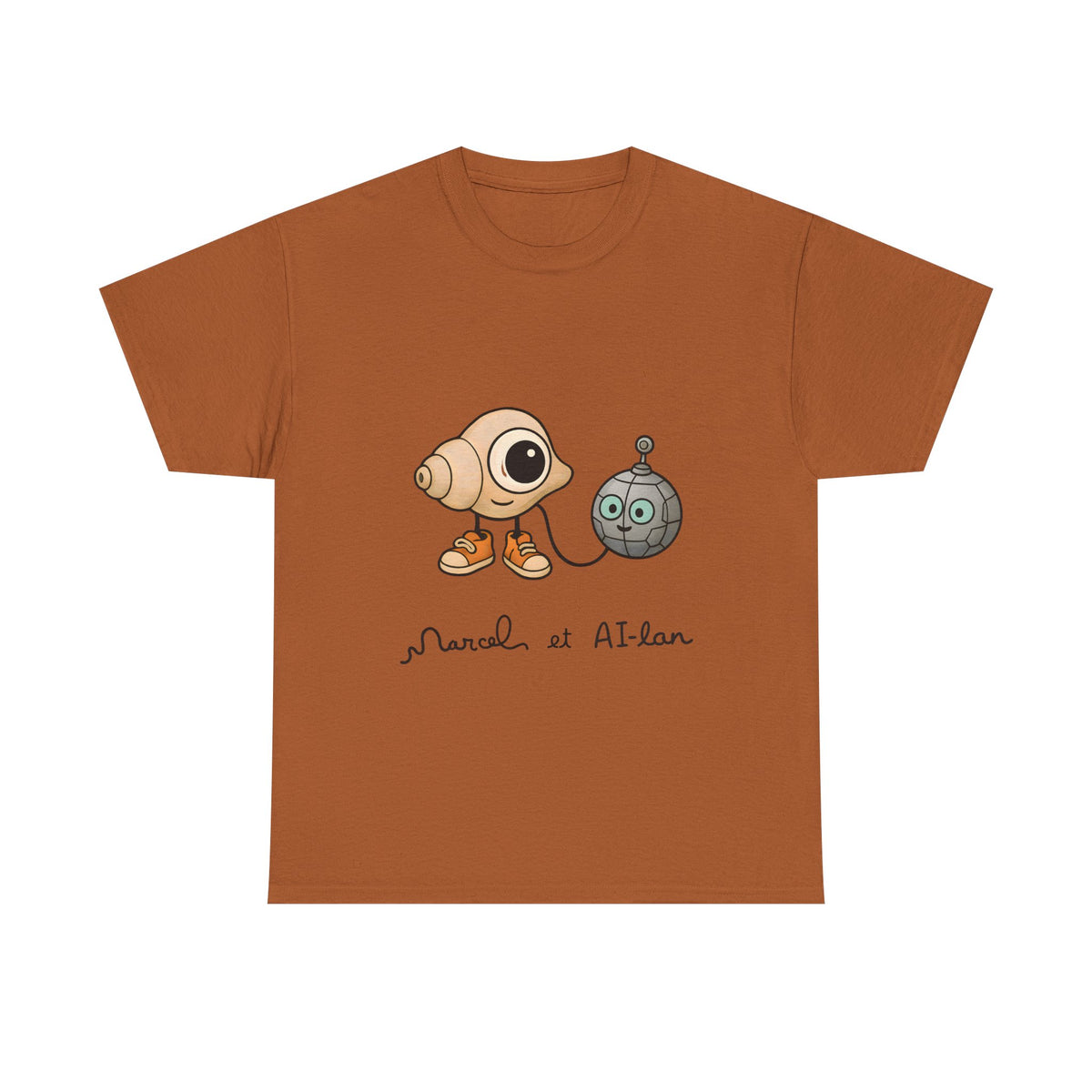 Marcel and Pet Alan |  Robot Dadaism T-Shirt