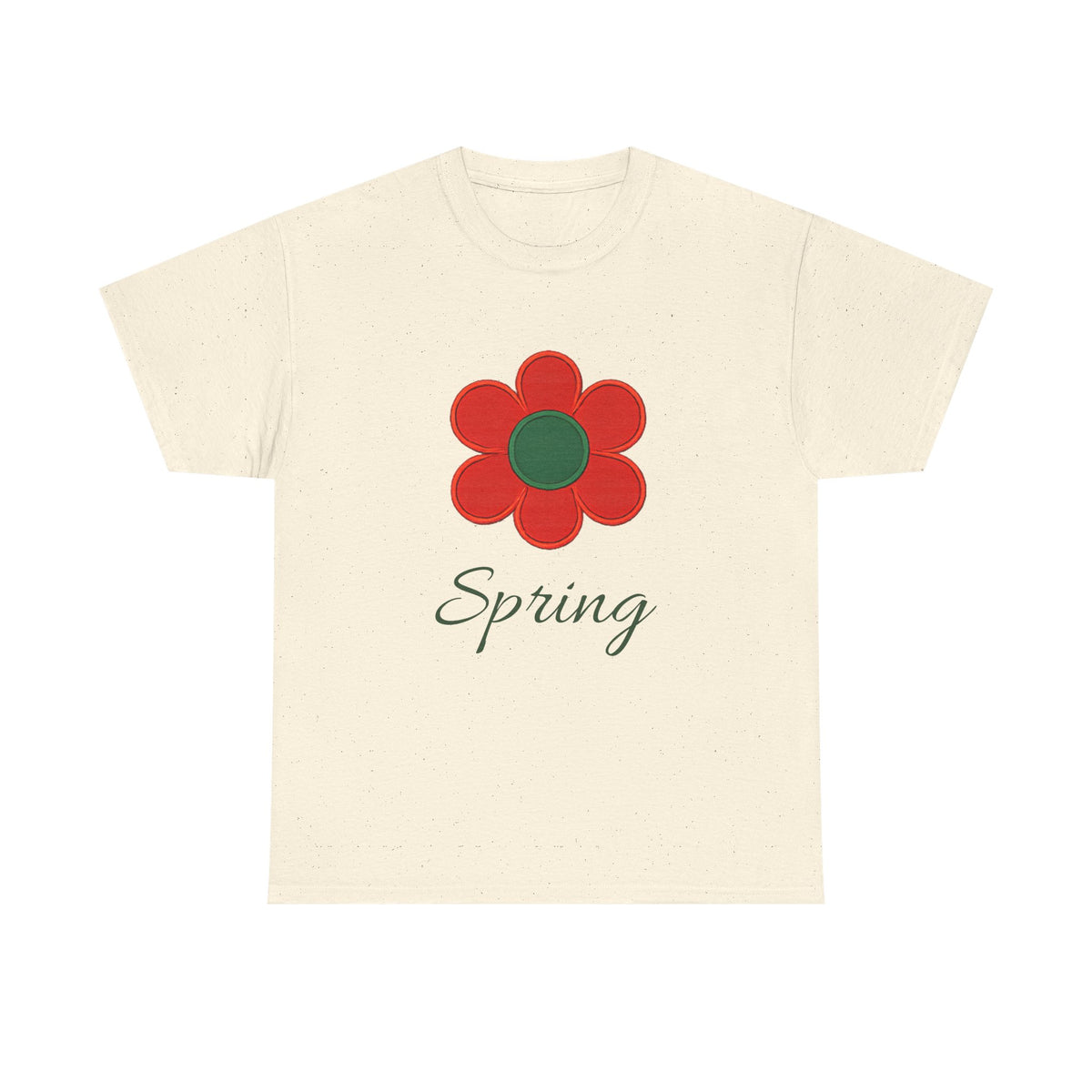 Red Floral Spring T-Shirt