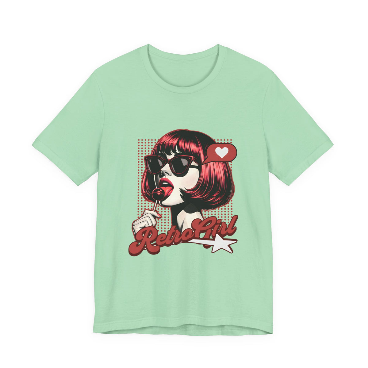 Retro Girl Illustration T-Shirt