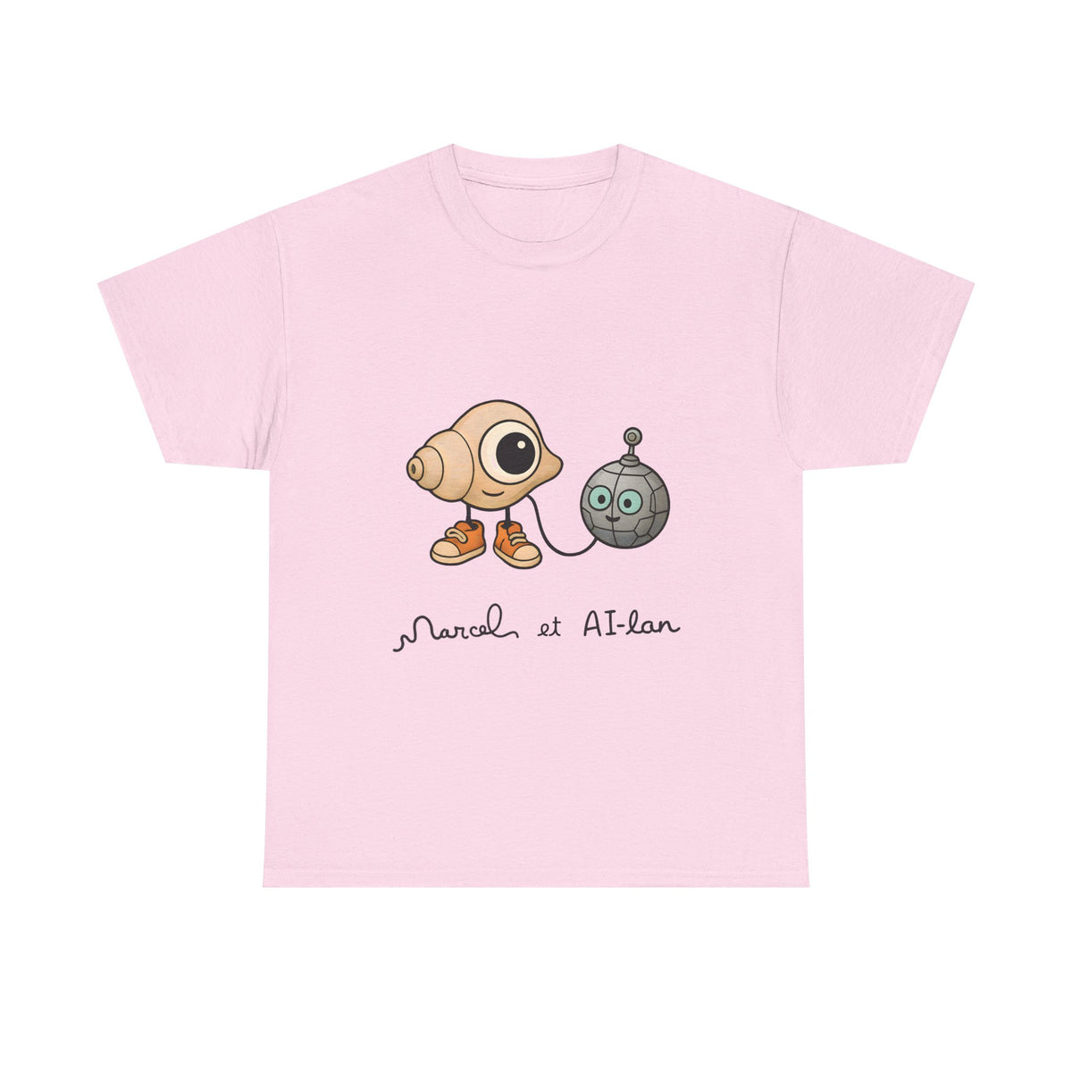 Marcel and Pet Alan |  Robot Dadaism T-Shirt